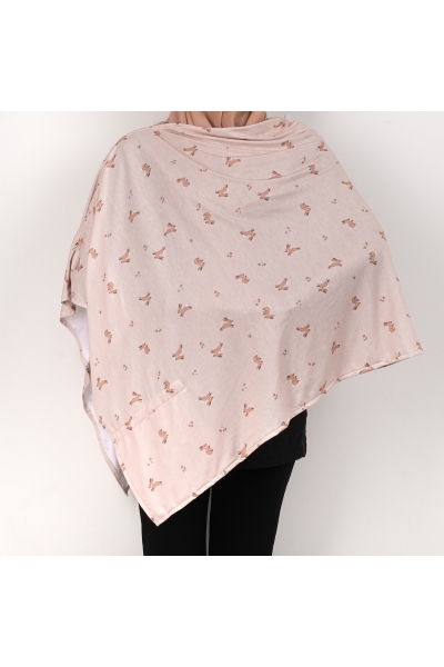 Baby Love Collection Maternity Nursing Cover Printed Cotton Spandex in Fun Rabbit