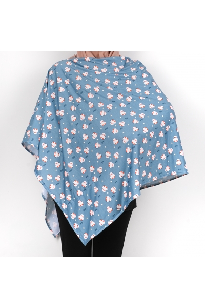 Baby Love Collection Maternity Nursing Cover Printed Cotton Spandex in Cutie Duckling