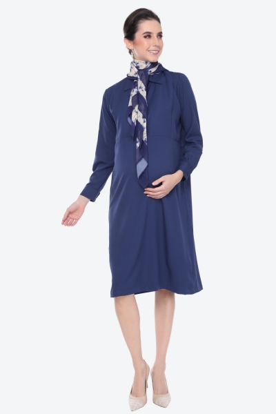 Louisa Plain In Navy Blue Louisa Plain In Navy Blue