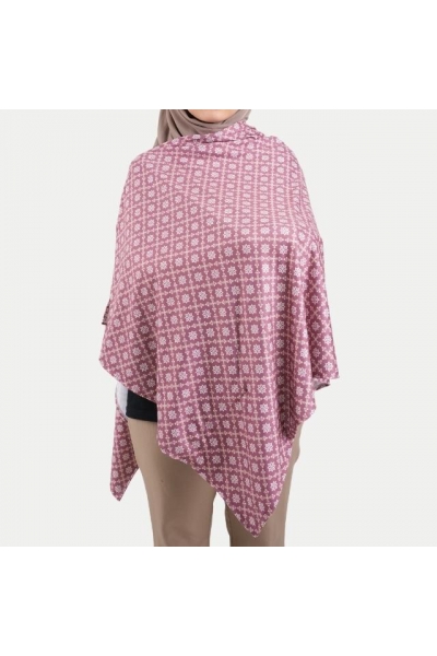 Monogram Maternity Nursing Cover Printed Cotton Spandex In Rose