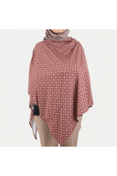 Monogram Maternity Nursing Cover Printed Cotton Spandex In Terracotta